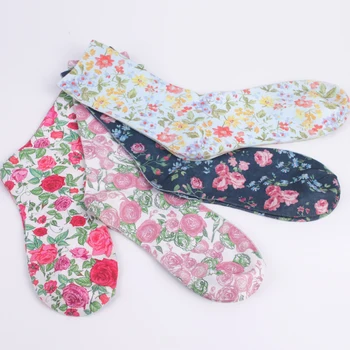 2018 Ponáhľal Calcetines Mujer Vianočné Ponožky obojstrannej Tlače Plný Bavlny na Jeseň A V Zime Trubice Ponožky samičích Kvetov