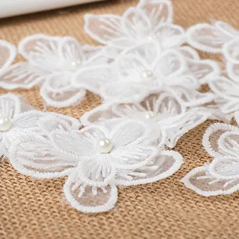 2018 predaj hot vysoká kvalita 6 cm dvojité nechtov perličiek čipky kvet buiter čipky príslušenstvo