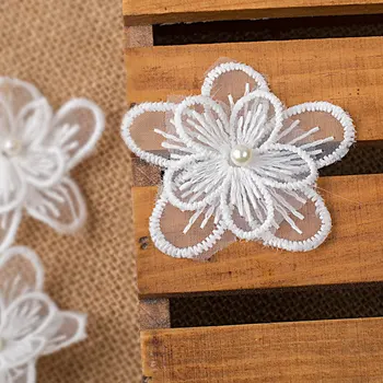 2018 predaj hot vysoká kvalita 6 cm dvojité nechtov perličiek čipky kvet buiter čipky príslušenstvo
