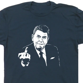 2018 Tvorivé Novinka Americkej T Shirt ronald Reagan T Shirt prostredníkom Zábavné Politické Donald Trump Republikánskej Tee Košele