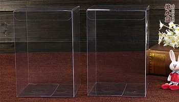 20pcs 10*10*15 cm Transparentné nepremokavé PVC boxy Obaly plastové Jasné box na skladovanie potravín/šperky/Candy/Darček/kozmetika