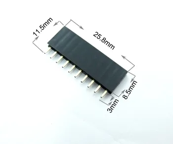 20pcs 2.54 mm 10Pin Stohovateľné Krátke Nohy, Ženská Hlavičky Pre Arduino Shield