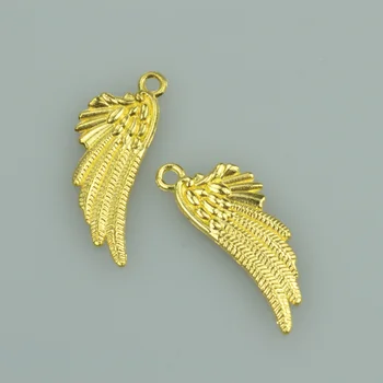 20pcs 29*11 mm zlatá farba krídla Zliatiny prívesok charms nosenie náhrdelníku náramok diy Prívesky pre šperky, takže 4006A