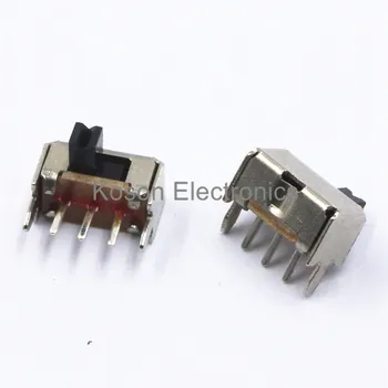 20Pcs 3 Pin PCB 2 Pozíciu 1P2T SPDT, Miniatúrne Posuňte Prepínač Strane Gombík