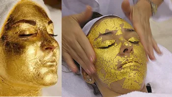 20PCS 4.33*4.33 cm Zlatej Fólie Maska List Spa 24K Gold Masku na Tvár Proti Vráskam Výťah Tváre Starostlivosť o Krásu