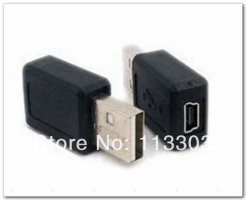 20pcs Adaptér USB 2.0 Muž na Mini 5P Samica Konektor, Adaptér, Kábel Predlžovací Konvertor