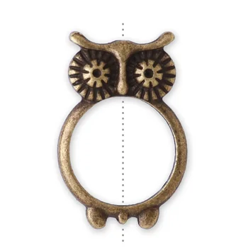 20pcs antické bronzové pozlátené sova prívesok,sova korálkový náhrdelník,kovové sova na 12 mm korálky,viesť a nickle zadarmo-10076308