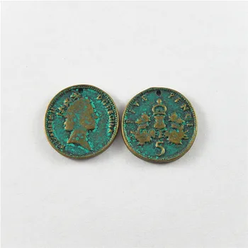 20pcs Mini Small Vintage Kolo Staroveké Mince, Šperky, Prívesky, Takže Príslušenstvo Ručné Remeslá Visí Umenie Nájsť Najlepšie Predaj