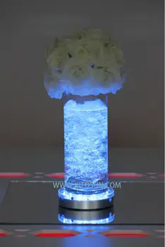 20pcs Nabíjateľná Bezdrôtový diaľkovo ovládané Led Vrchol LED svetlo base Floralytes Kvetinový Svetlo Svadobné Party Dekorácie
