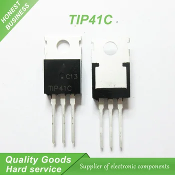 20pcs TIP41C TIP41 DO 220 Bipolárne Tranzistory - BJT 6A 100V 65W NPN nový, originálny