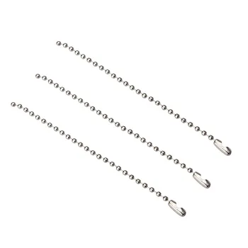 20pcs/veľa dĺžka 10 cm, priemer 3 cm Železa Krátke Loptu Reťaze Keychain Tag pre Pripojenie Charms Diy Šperky Zistenia Príslušenstvo