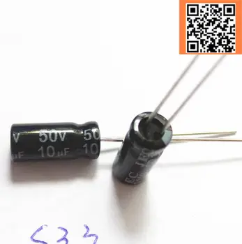 20pcs/veľa S33 50 10UF hliníkové elektrolytický kondenzátor veľkosť 5*11 10UF