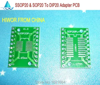 20pcs/veľa SSOP20 SOP20 TSSOP20 MSOP20 Na DIP20 SMD Adaptér Na DIP PCB Pinboard SMD Konvertor