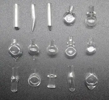 20pcs zmiešané tvar sklenenej Fľaštičke Prívesok 5 mm kovový uzáver s gumené konektor mini sklenené fľaše kúzlo ryže na meno umenie parfum náhrdelník