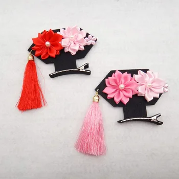 20pcs Čínskej TELEVÍZIE Perla Princezná sponky do vlasov dievčatá Mini Strapec Kvet, sponky do vlasov, Qing Dynastie Palác Vlasy príslušenstvo deti barrette