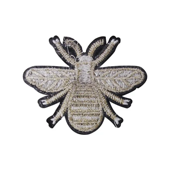 20pieces Zlatá Včela Patch Dizajn Výšivky Zvierat Nášivka Motív Šiť Na Škvrny Čipky Textílie Oblečenie Diy Šitie Príslušenstvo TH301