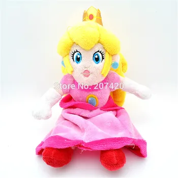 22 cm Princezná Peach Super Mario Vypchaté Zvieratá Plyšové Hračky S Tag Mäkká Bábika Pre Dievča, Darček