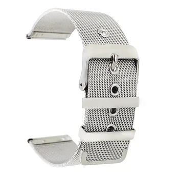 22 mm Milanese Nehrdzavejúcej Ocele Sledovať Pásmo pre Amazfit Huami Xiao Smart Watchband Kovový Remienok Zápästie Slučky Pásu Náramok Čierny