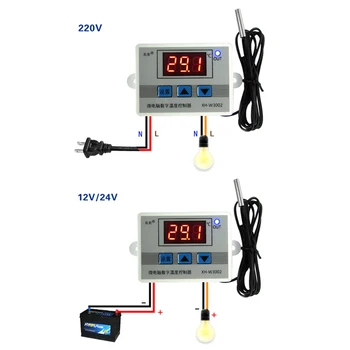 220V alebo 12V 24V Digitálny LED Regulátor Teploty Termostat Prepínač Sonda Sens -Y103