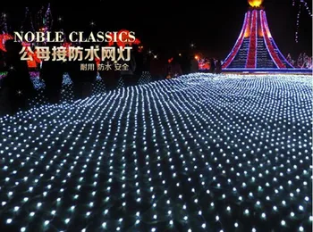 220V Multicolour 200LEDS 2M*3m LED Čistý String Vianoce, Vianočné Dekorácie, Osvetlenie, Doprava Zdarma
