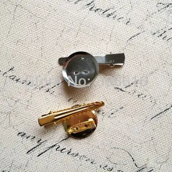 23 mm 100ks (Zlato a Nikel) Dual Brošňa Späť Základňa So sponou a Bezpečnosti Pin Pre Šperky Zistenia Príslušenstvo