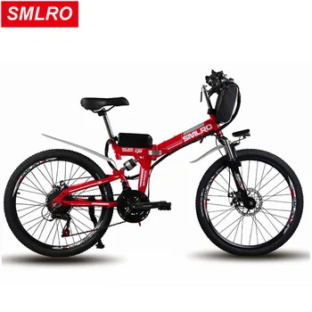 24/26 palcový elektrické horský bicykel, 48v lítiové batérie, 500w vysoká rýchlosť motora silný rám Hybrid klince Cestovanie