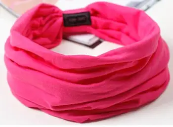 24 Candy farby-farebné športové elastické Hairband Módne látky Široký hlavový most Pre Ženy Vlasy príslušenstvo Kvetinový Tlač Turban 1pcs
