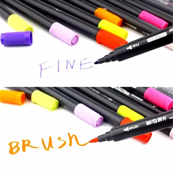 24 farby paint marker Perá Umelecké potreby na Kreslenie vo Vode Rozpustné Známky Pero Dvojité Jazdca Multicolour Značku Maľovanie Sady