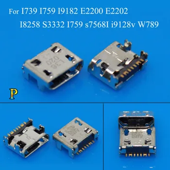 24 Nové modely pre Samsung I9200 S7562 I9082 I8262D I739 i8260 N7100 micro usb nabíjanie konektor nabíjania konektor dock socket port