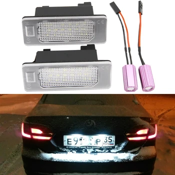 24-SMD LED špz osvetlenie pre VW Golf 6 Wagon Golf 7 Vozňa, Golf Plus, Jetta 6 Passat B7 Vozeň Sharan 2 Touran 2 Touareg 2