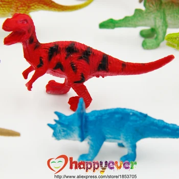 24Pcs 2 inch Mini Farebné Jurský Dinosaura Hračky Deti Dinosaura Strany Prospech Dekorácie Pinata Výplň Chlapci Narodeniny Goody Taška