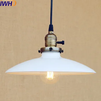 25 CM Vintage White LED Prívesok, Osvetlenie, Svietidlá, Jedáleň Priemyselné Domov Osvetlenie Závesné Svietidlo Edison Pozastavenie Svietidlo