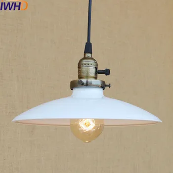 25 CM Vintage White LED Prívesok, Osvetlenie, Svietidlá, Jedáleň Priemyselné Domov Osvetlenie Závesné Svietidlo Edison Pozastavenie Svietidlo