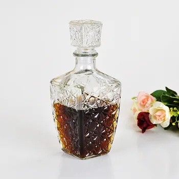 250 ml 500 ml 1000 ml Vysoko Kvalitné Sklo Whisky Alkohol Víno, Nápoje Decanter Crystal Fľaša Vína Karafa Darček