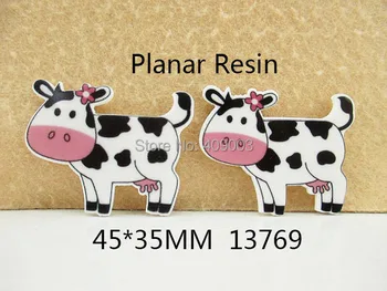 25Y13769 diy 45*35mm ploché späť planárne živice cartoon kravy vzor diy dovolenku dekorácie, remeselné scrapbooking