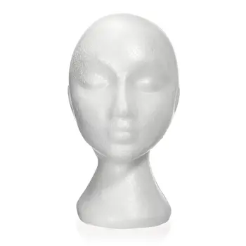 27.5 x 52 cm Dummy / kati hlavu Žena Peny(Polystyrén) Vystavovateľ pre spp, slúchadlá, vlasových doplnkov a parochní Žena Ma