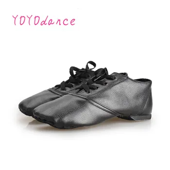 28-45 Veľký výpredaj deti jazz topánky ženy Tanečné Topánky Dizajn, jemná Čipka Up Lady Praxe Učiteľ jazz Balet balet topánky 4016