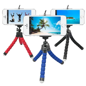 28 cm Flexibilné Hubky Octopus Statív pre iPhone Samsung Xiao Huawei Mobilný Telefón, Smartphone Statív pre Gopro Kamery DSLR Mount