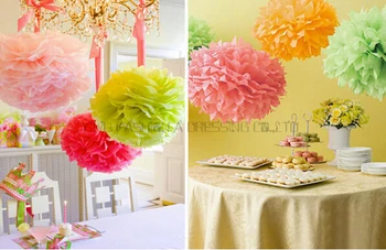 29 farby!! Tkanivo haning papier pompom baby sprcha 16inch(40 cm) 5 ks/veľa papiera, kvety gule svadobné dekorácie, doprava Zdarma