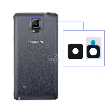 2ks Originál pre Samsung Galaxy Note 4 Zadné Sklo Objektívu Náhradné Časť + Samolepiace Nálepky+Platný Kód Sledovania