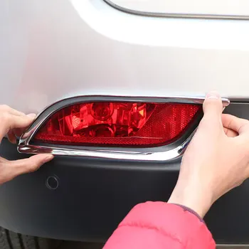 2ks/Set ABS Chrome Auto Zadné Hmlové Svetlá Kryt Späť Hmlové Svetlá Zahŕňa Hmlové Svetlo Lampy Výbava Nálepky Prípade Jeep Compass 2017 2018