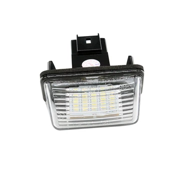 2ks/Set HAUSNN LED špz Lampa 18SMD Biela Farba, náhradné diely na Peugeot 206 207 306 307 308 406 407 Partner