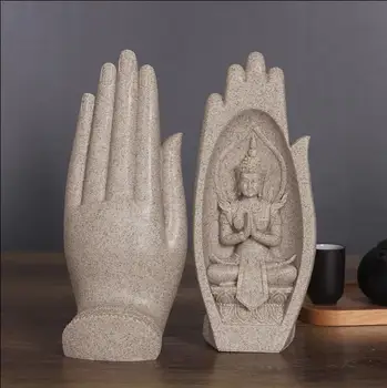 2ks/set Malé Sochy Budhu India Jogy Mandala Strane Tathagátu Mních Figúrka Socha Juhovýchodnej Ázie štýl, Zen darček, Ornament