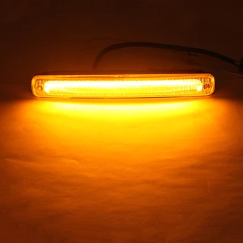 2ks/Set SUNKIA LED DRL Denné Beží Svetlo Hmlové svetlo s Tečie Žltá Zase signalizačná kontrolka & Na zapnutie/Vypnutie Funkcia Relé