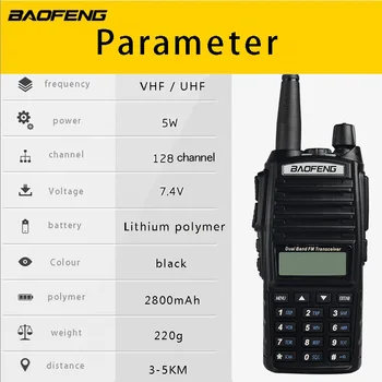 (2ks)walkie talkie BaoFeng UV-82 Dual-Band 136-174/400-520 MHz FM Ham obojsmerný Rádiový Vysielač super výkon baofeng uv82