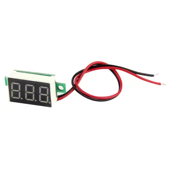 2pc LCD digitálny voltmeter ammeter voltimetro Červená LED Amp amperimetro Volt na Meter Rozchod, merač napätia DC Veľkoobchodný Predaj Hot 2017