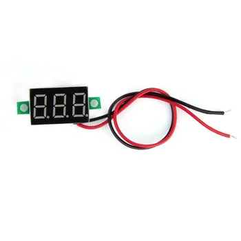 2pc LCD digitálny voltmeter ammeter voltimetro Červená LED Amp amperimetro Volt na Meter Rozchod, merač napätia DC Veľkoobchodný Predaj Hot 2017