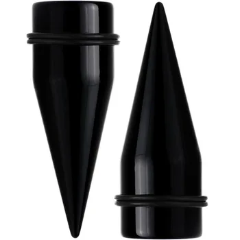2PCSEar Piercing Akryl Ucho Zužuje Expander Strečing Ucho Srd Zástrčky a Tunel Uši Piercings 1.6-16 mm Sexi Telom Šperky
