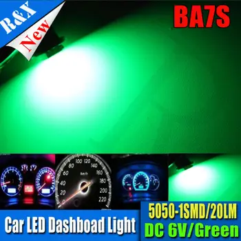 2X BA7S Nástroj LED svetlo LED 5050 DC 12V SMD 6V DC Auto MOTOR Výmena HID Zelená Biela červená modrá žltá