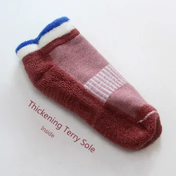 3-12Y Jeseň Zima Anti-slip Deti Detská Bavlna Poschodí Ponožky Pribrala Terry Teplé Ponožky Deti, Dievča, Chlapec, Pružnosť Členkové Ponožky